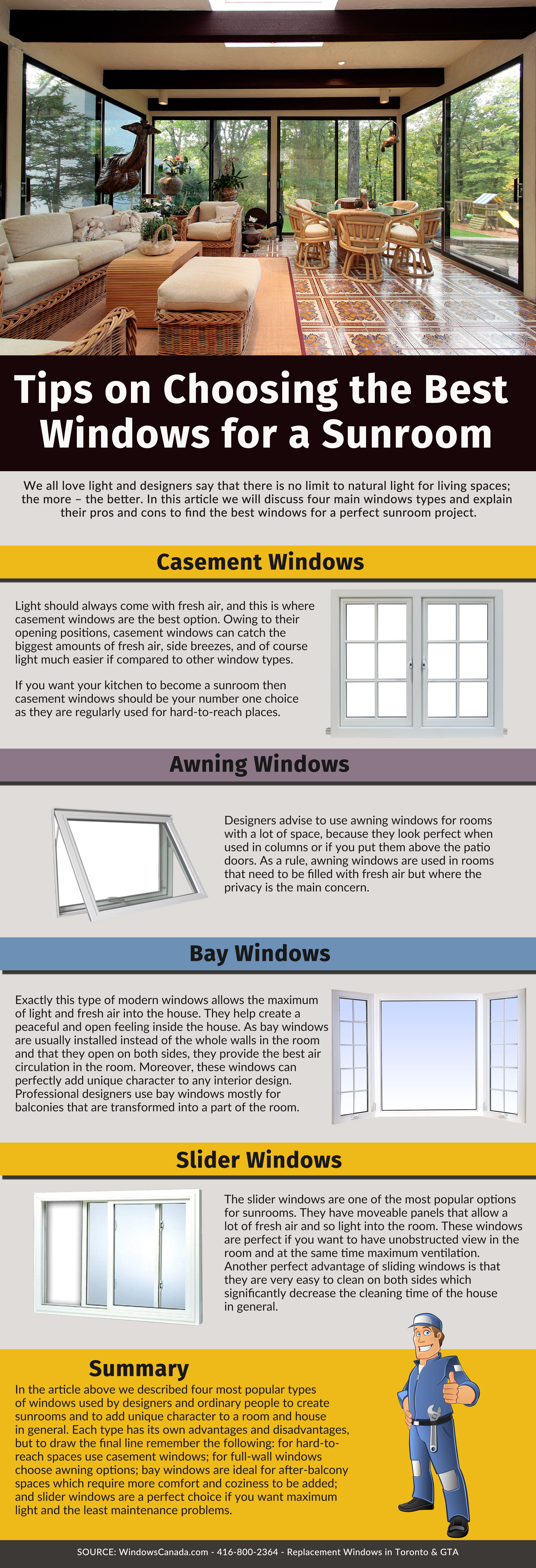 Tips on Choosing the Best Windows for a Sunroom