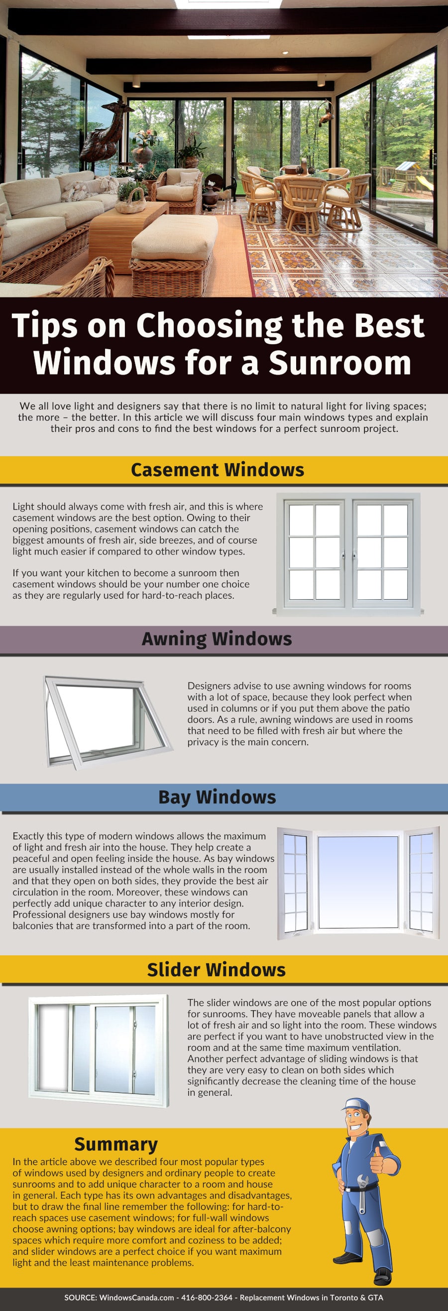 Tips on Choosing the Best Windows for a Sunroom