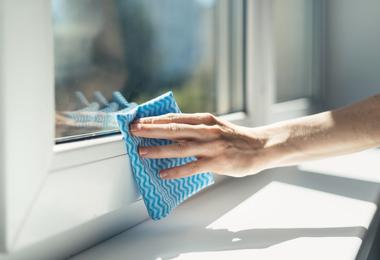 How to Remove Adhesive Residue from a Vinyl Window Frame