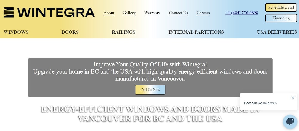 Wintegra Windows Inc