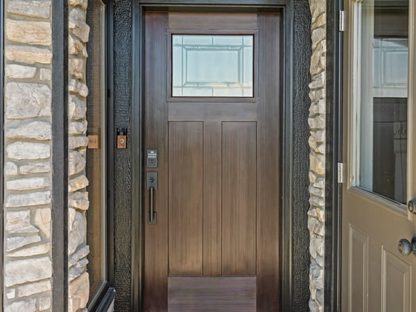 Foothills County, AB – Draftlock Plus triple pane shaped trapezoid windows, interior view