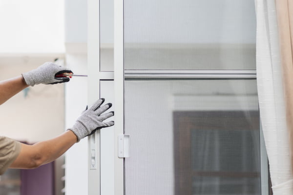 Professional installation of retractable screens