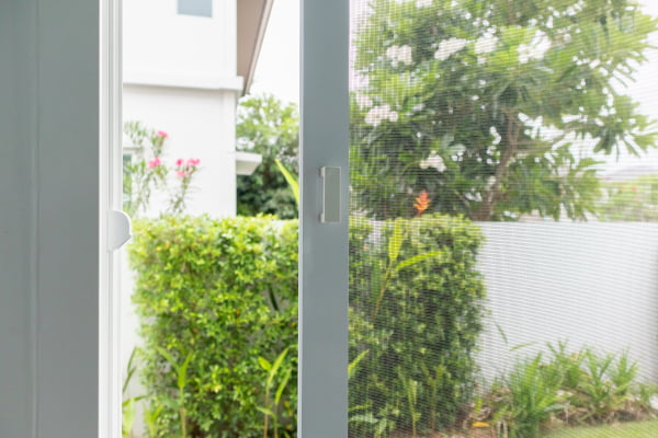 Retractable screen door installed in residential property in Dartmouth