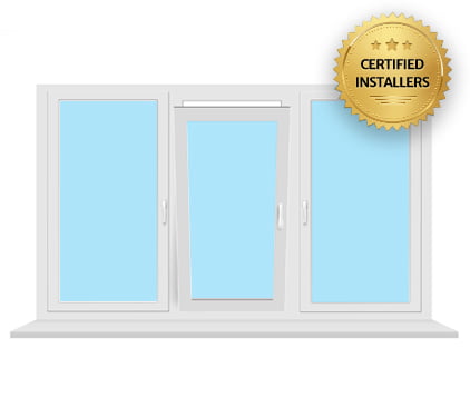 Modern vinyl replacement windows installed on a house in Strathroy